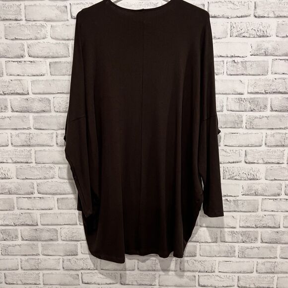Bryn Walker Ostrich Rachele French Terry Dolman Sleeve Tunic Size Medium - Picture 5 of 7